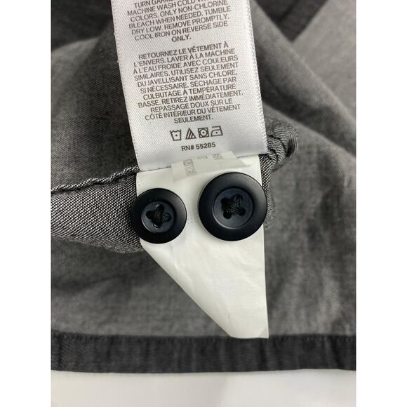 Express NYC Button Down Long Sleeve Shirt Mens Large Gray Casual O0189 - Picture 8 of 12